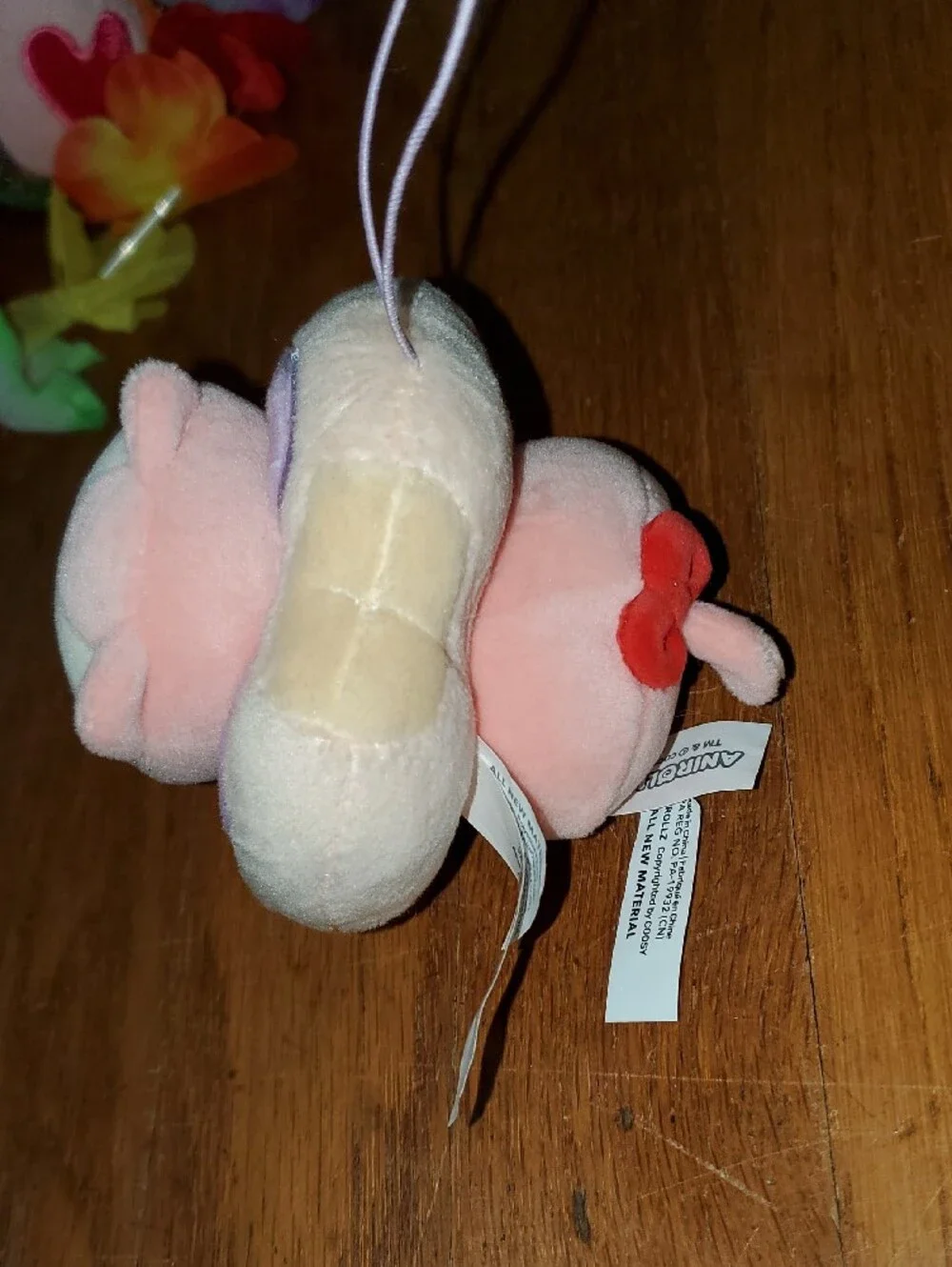 Anirollz Squishy Kitty Cat Donut Plush Keychain